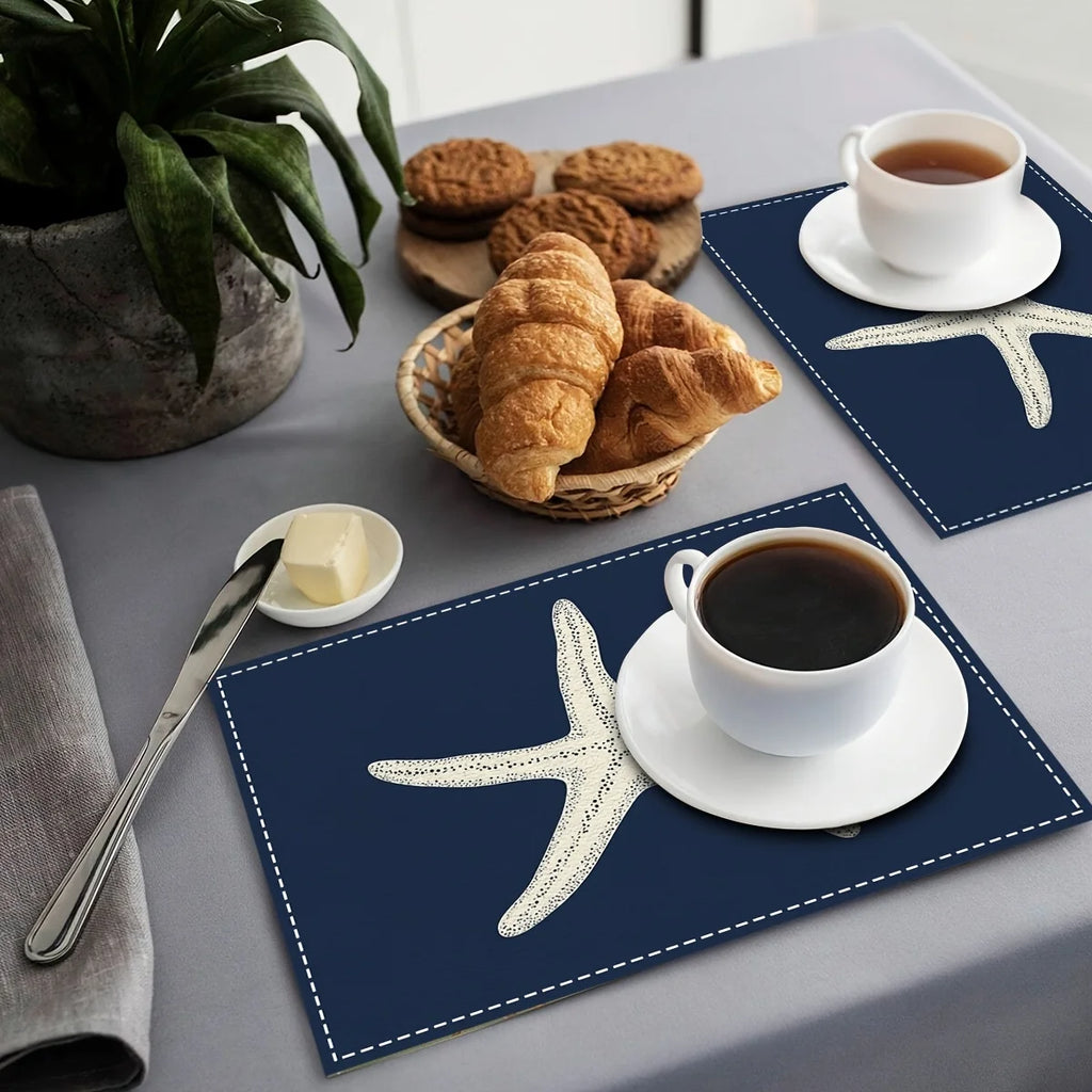 Cotton Linen Coastal Placemats