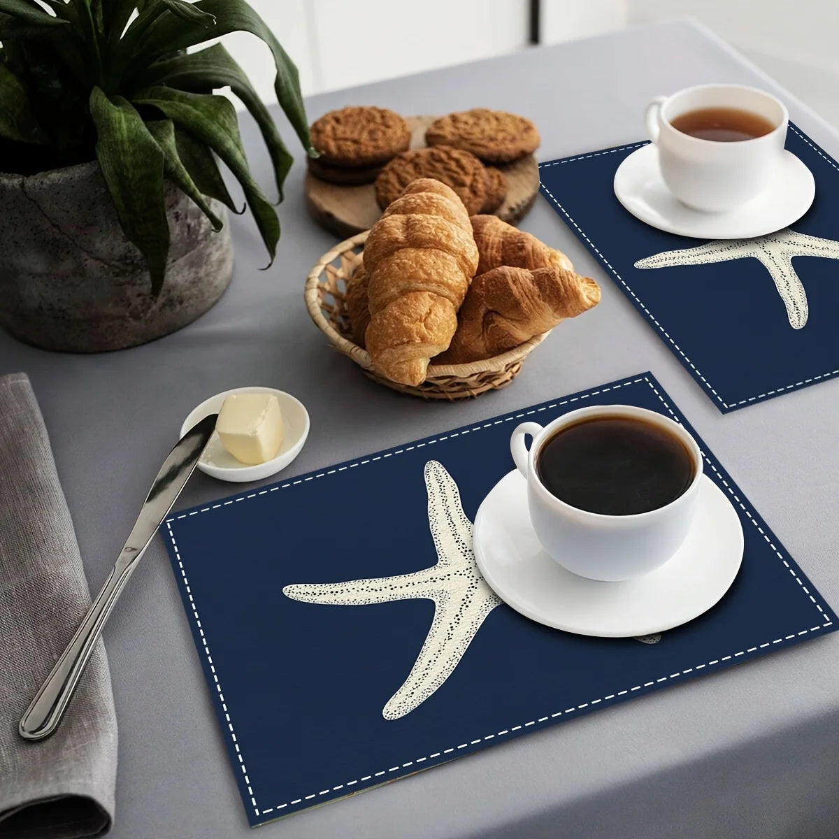 Cotton Linen Coastal Placemats