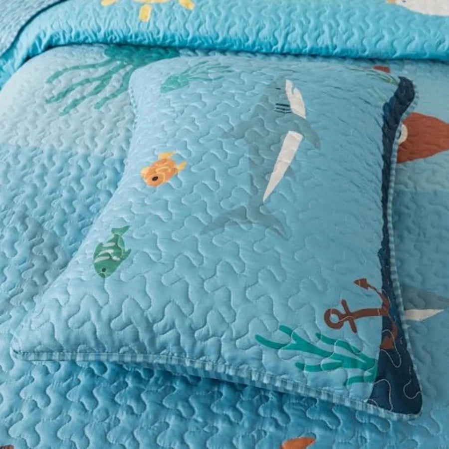 Ocean Life Coastal Quilt Set