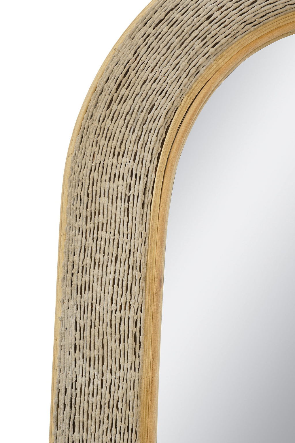 Woven Texture Arched Wall Mirror