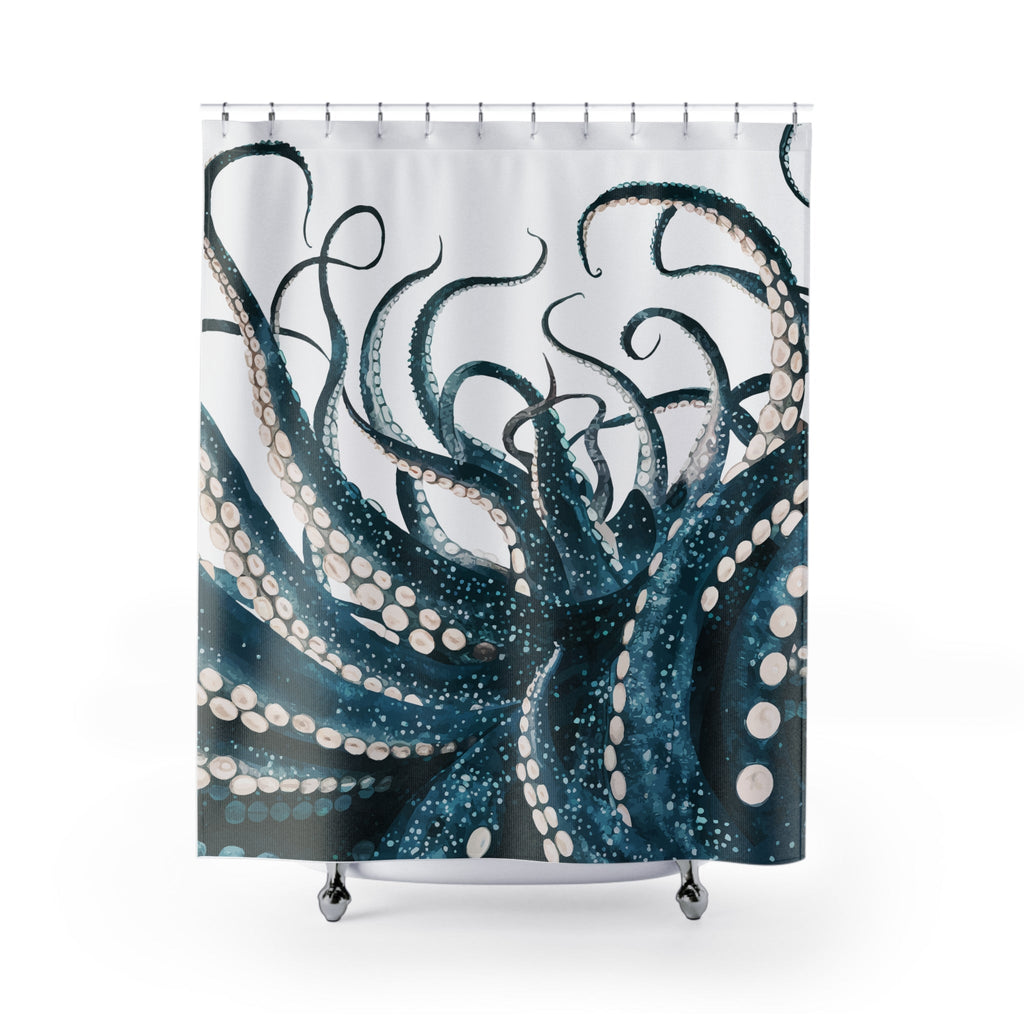 Octopus Coastal Shower Curtain