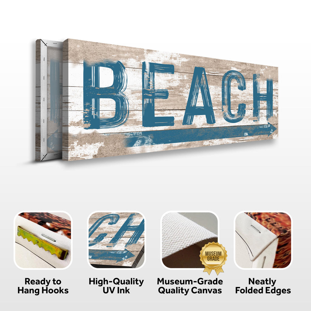 Beach House Coastal Wall Sign