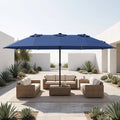 Oversized Solar LED Patio Umbrella – 15.5'