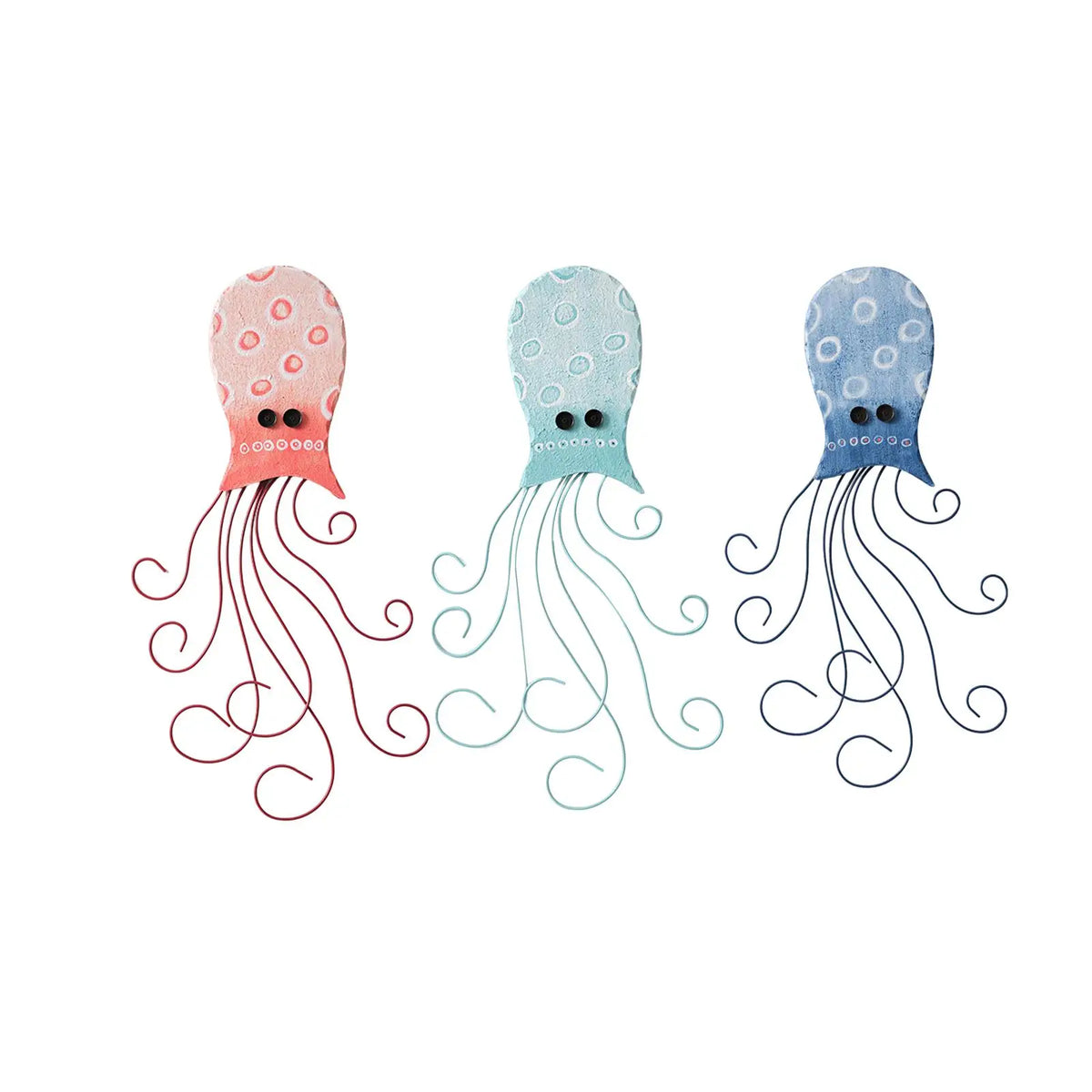 Wooden Octopus Coastal Wall Decor