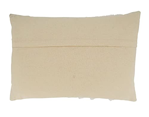 Blue Embroidered Coastal Throw Pillow