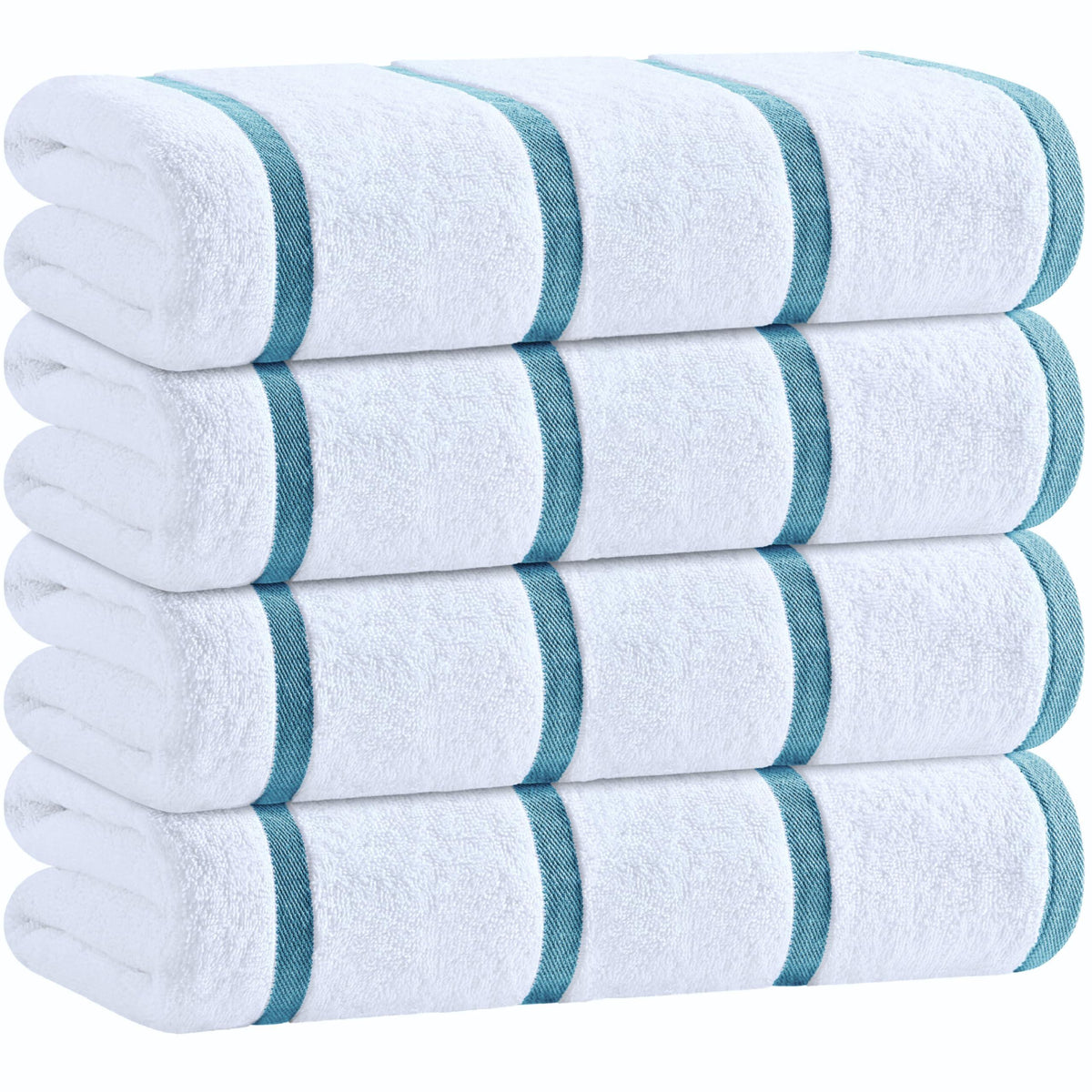 Striped Blue Beach Towel