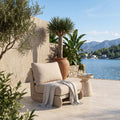 Acacia Wood Outdoor Club Chair