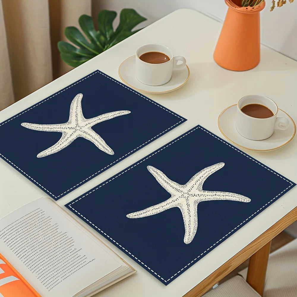 Cotton Linen Coastal Placemats