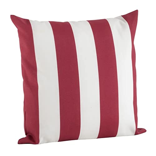 Classic Blue Striped Coastal Throw Pillow
