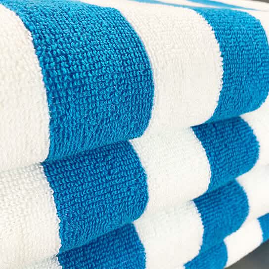 Striped Cabana Beach Towels – Set of 4