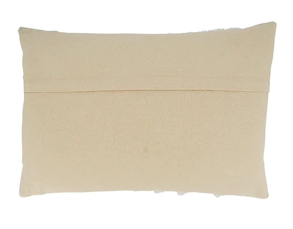 Blue Embroidered Coastal Throw Pillow