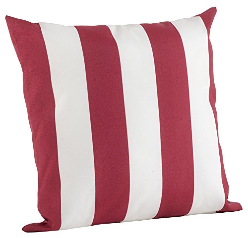 Classic Blue Striped Coastal Throw Pillow