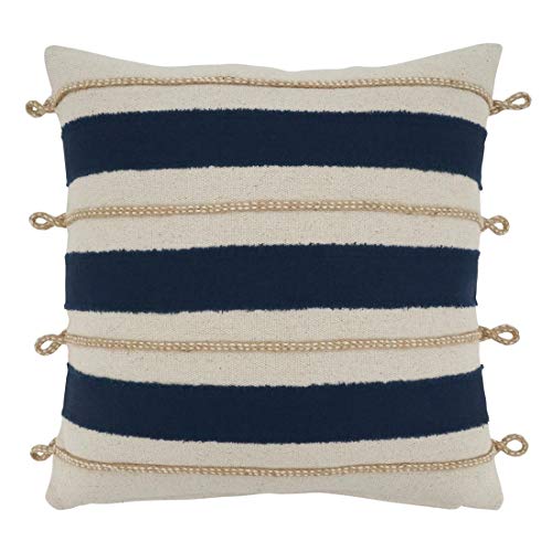 Navy Nautical Coastal Throw Pillow