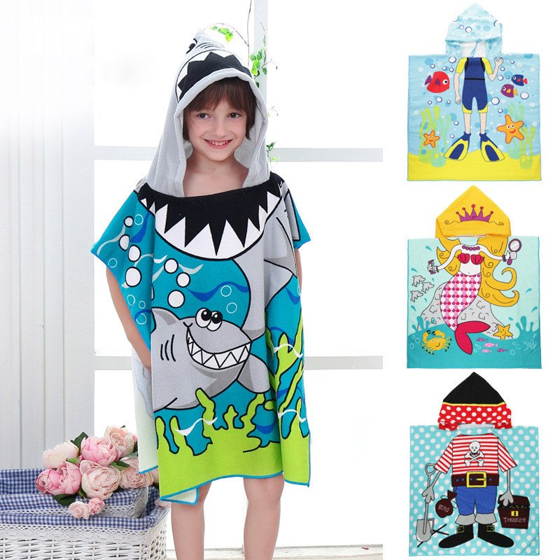 Hooded Animal Beach Towel for Kids