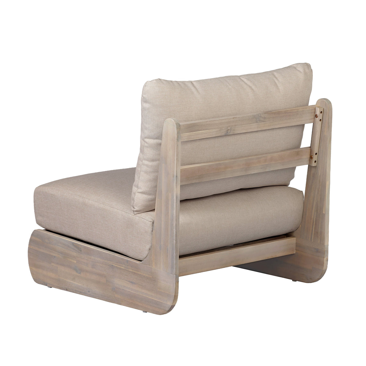 Acacia Wood Outdoor Club Chair