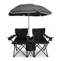 Folding Picnic Chair Set with Umbrella