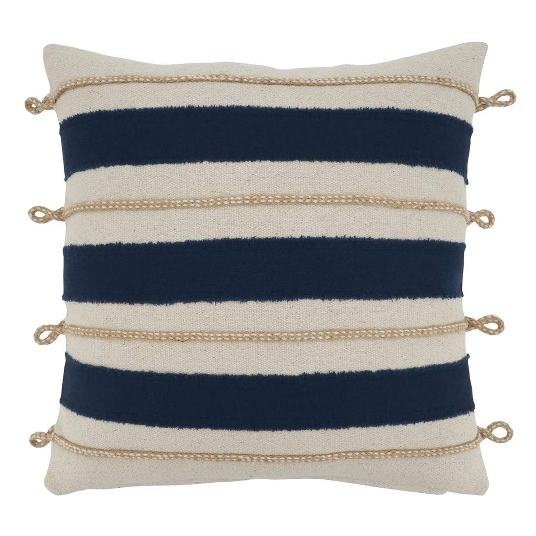 Navy Nautical Coastal Throw Pillow