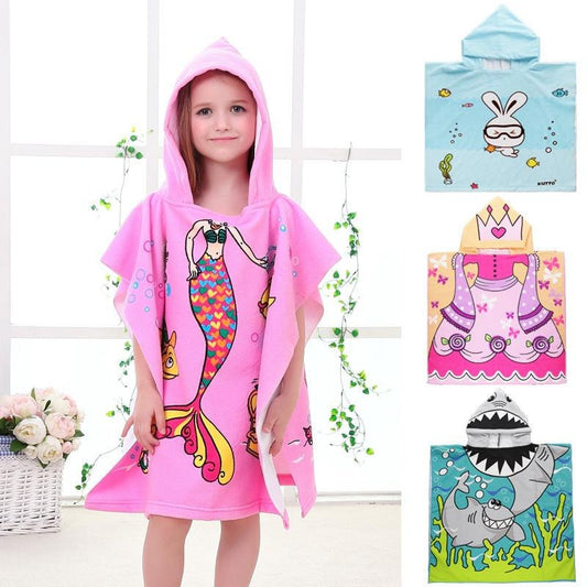 Hooded Animal Beach Towel for Kids
