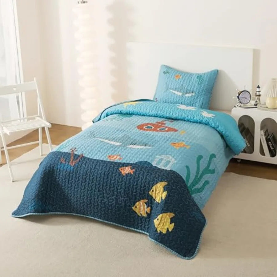 Ocean Life Coastal Quilt Set
