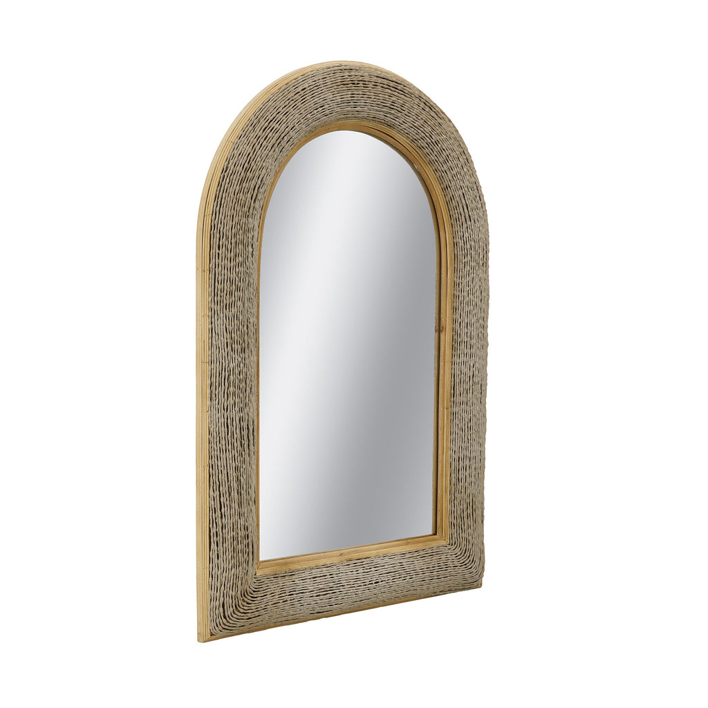 Woven Texture Arched Wall Mirror