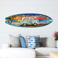 Surf Van Coastal Surfboard Wall Art