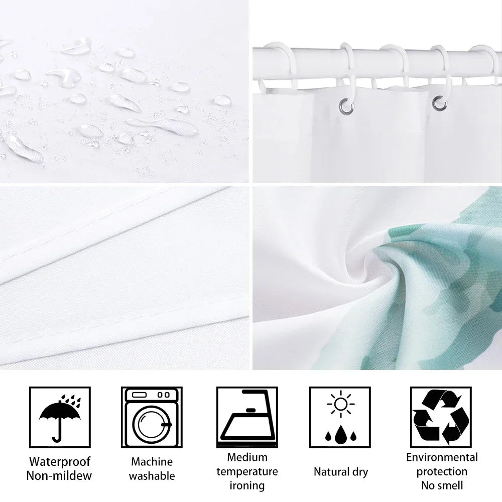 Colorful Fish Coastal Shower Curtain