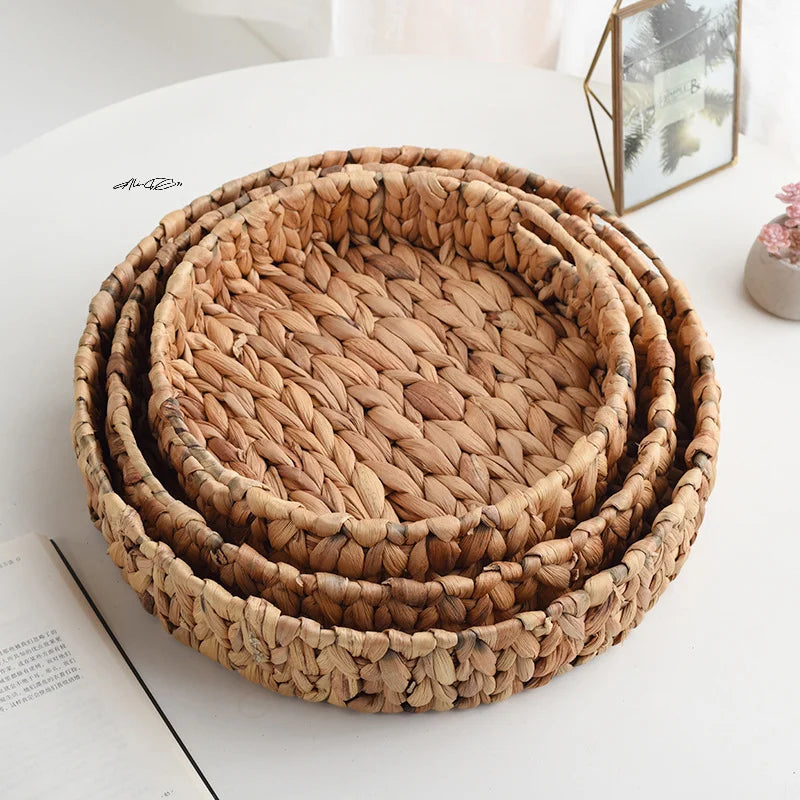 Handwoven Water Hyacinth Tray
