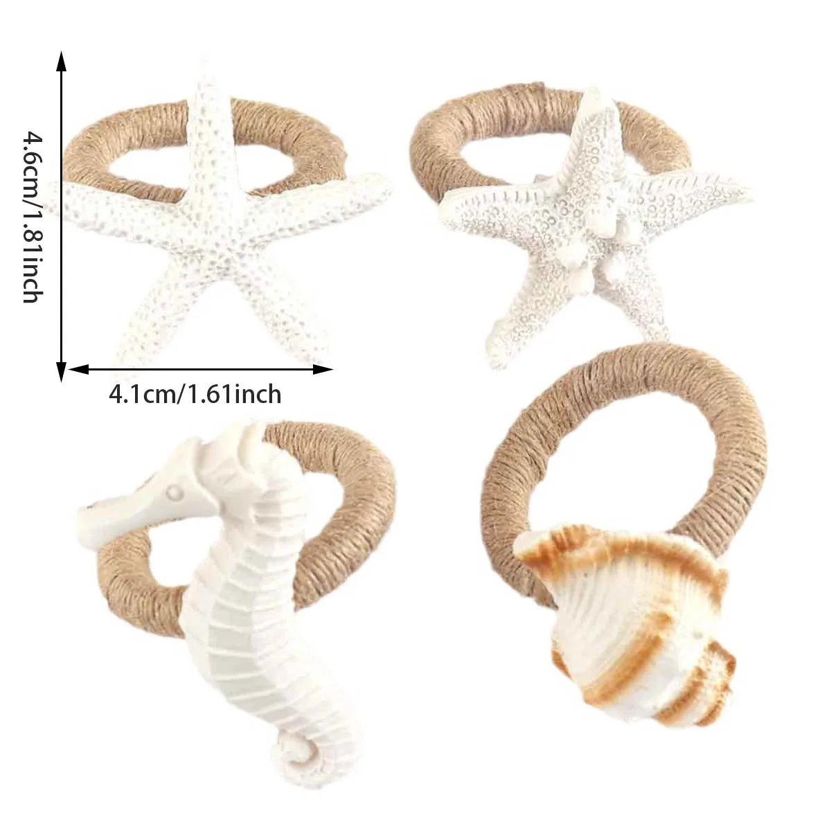 Coastal Sea Life Napkin Ring