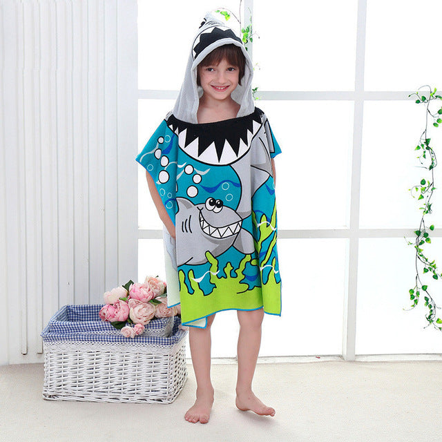 Hooded Animal Beach Towel for Kids