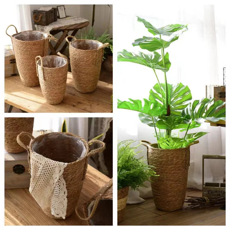 Tall Woven Planter & Storage Basket