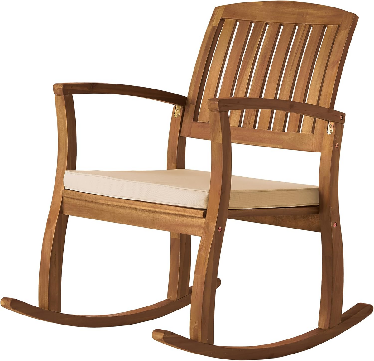 Selma Acacia Wood Outdoor Rocking Chairs – Set of 2