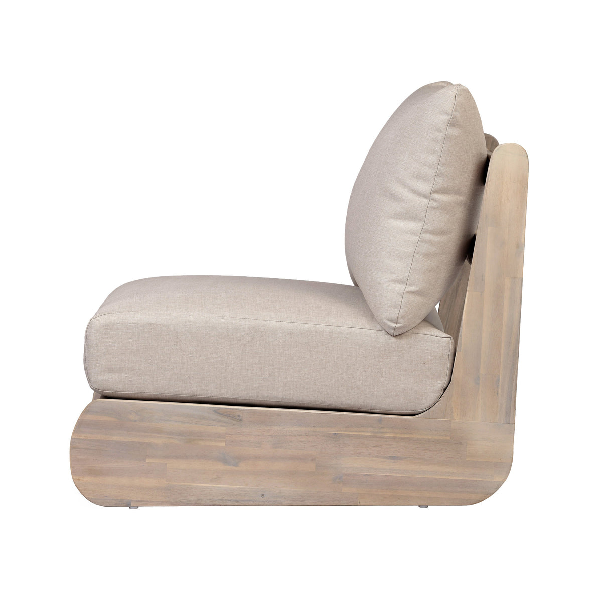 Acacia Wood Outdoor Club Chair