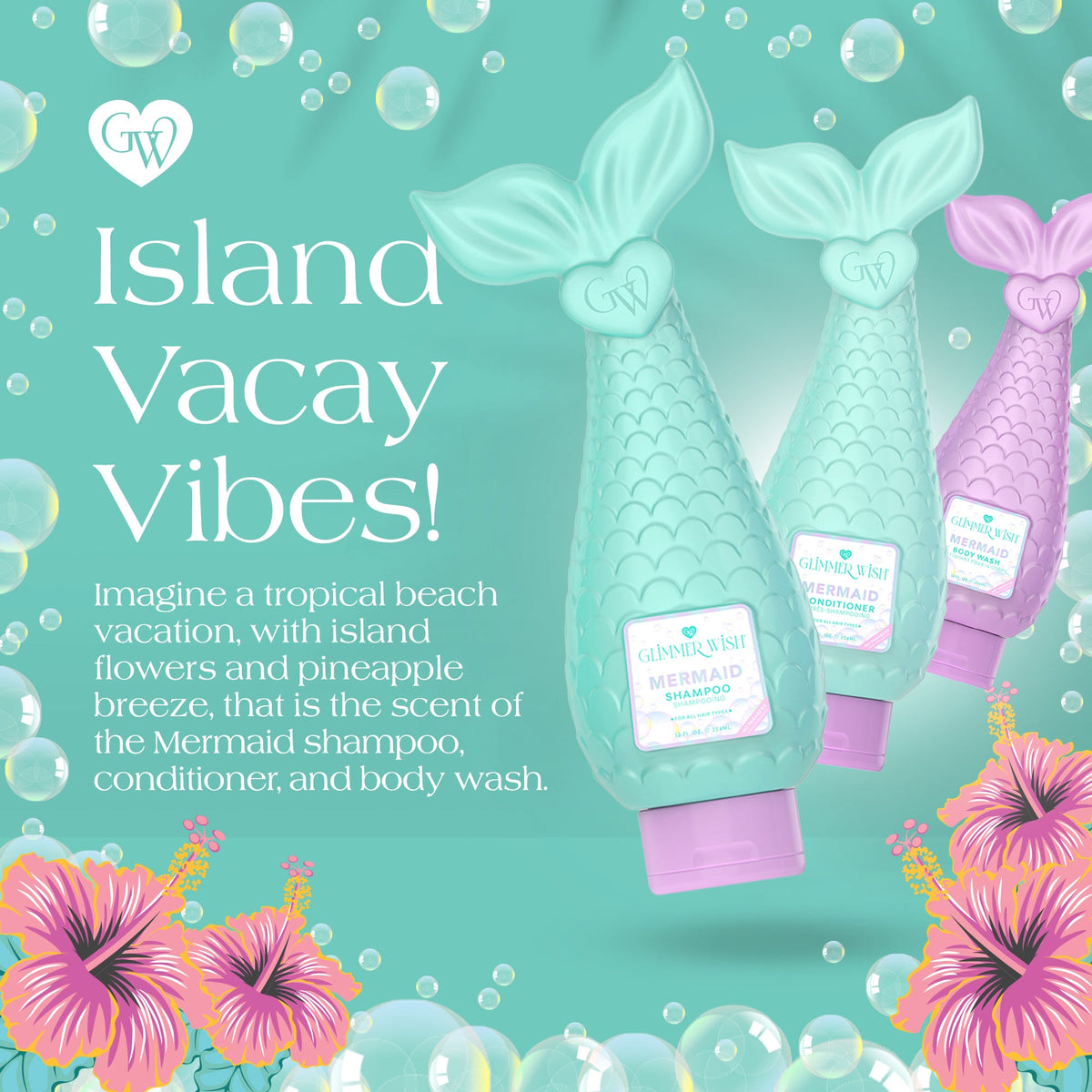 Mermaid Hair & Body Care Set