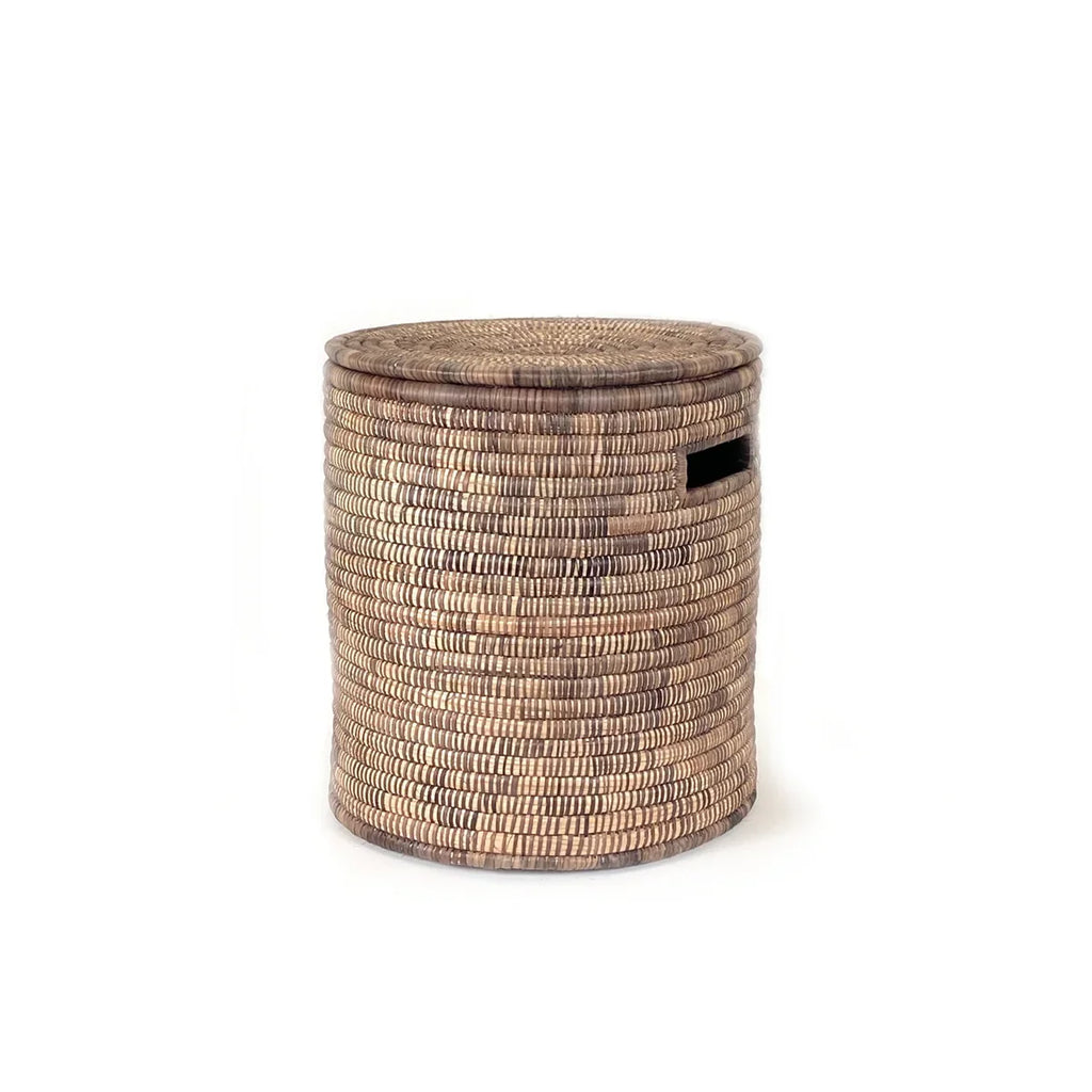 Handwoven Malawi Lidded Storage Basket