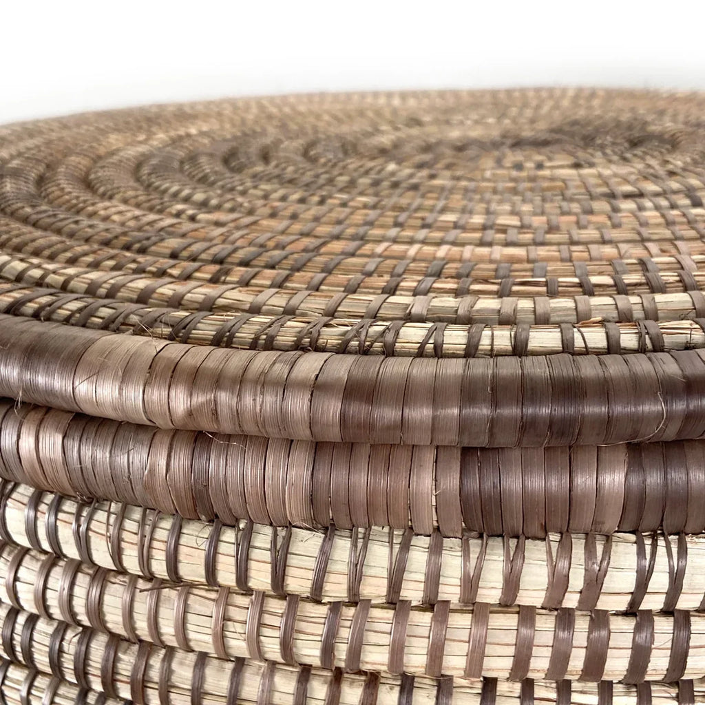 Handwoven Malawi Lidded Storage Basket