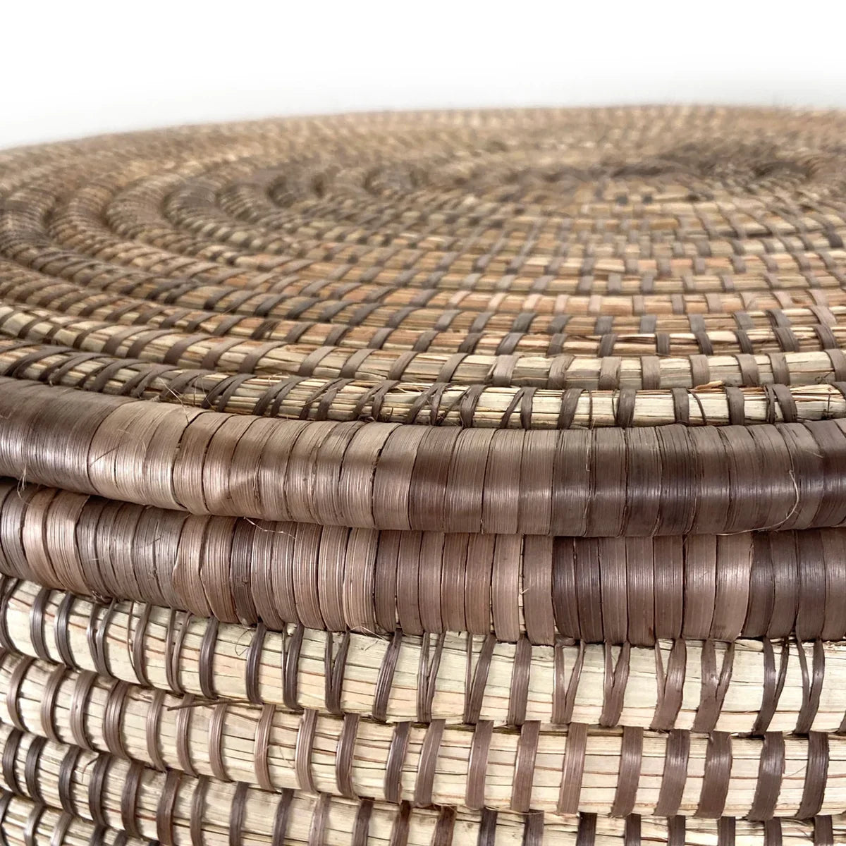 Handwoven Malawi Lidded Storage Basket
