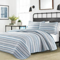 Nautical Anchor Reversible Cotton Quilt Set – Full/Queen