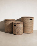 Handwoven Malawi Lidded Storage Basket