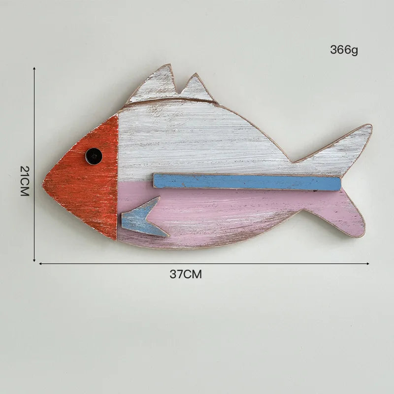 Colorful Coastal Fish Wall Hanging