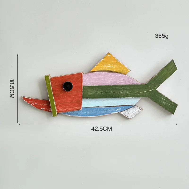 Colorful Coastal Fish Wall Hanging