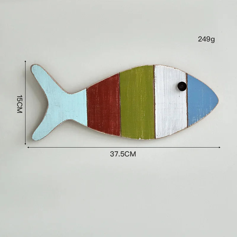 Colorful Coastal Fish Wall Hanging