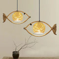 Woven Fish Pendant Light