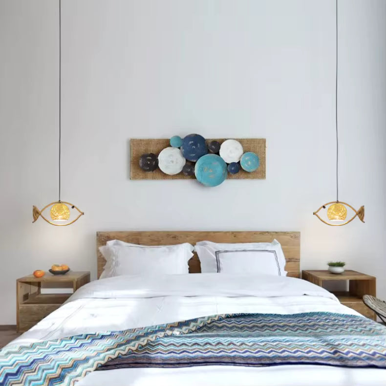 Woven Fish Pendant Light