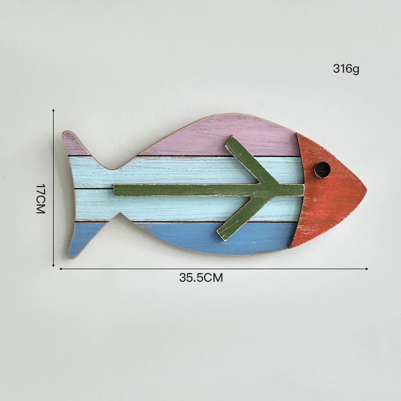 Colorful Coastal Fish Wall Hanging