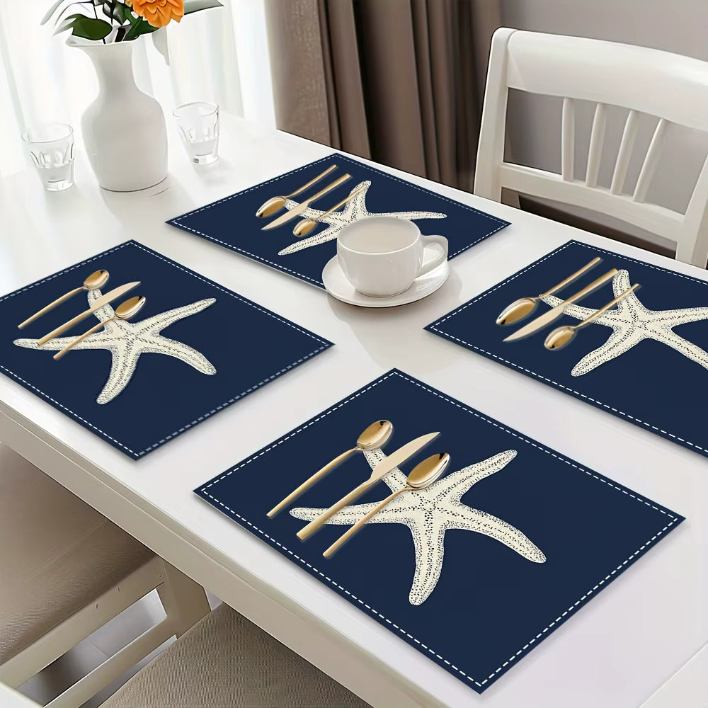 Cotton Linen Coastal Placemats