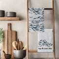 Blue Watercolor Fish Kitchen Towels – Set of 2