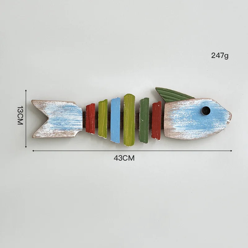Colorful Coastal Fish Wall Hanging