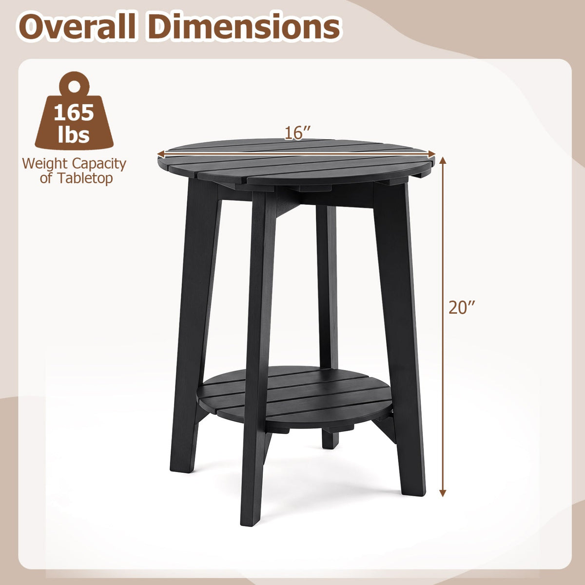 Eucalyptus Wood Outdoor Side Tables – Set of 2