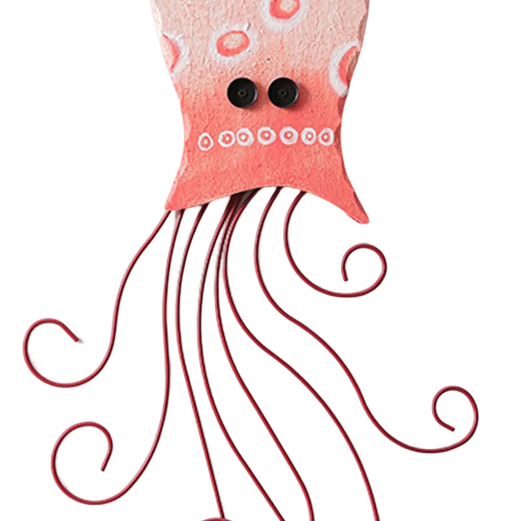 Wooden Octopus Coastal Wall Decor