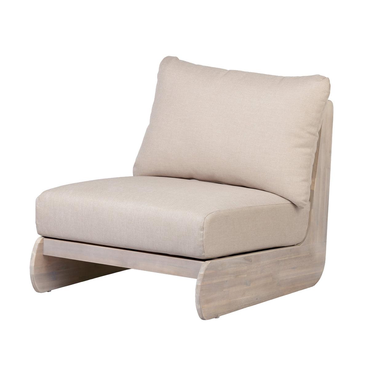 Acacia Wood Outdoor Club Chair